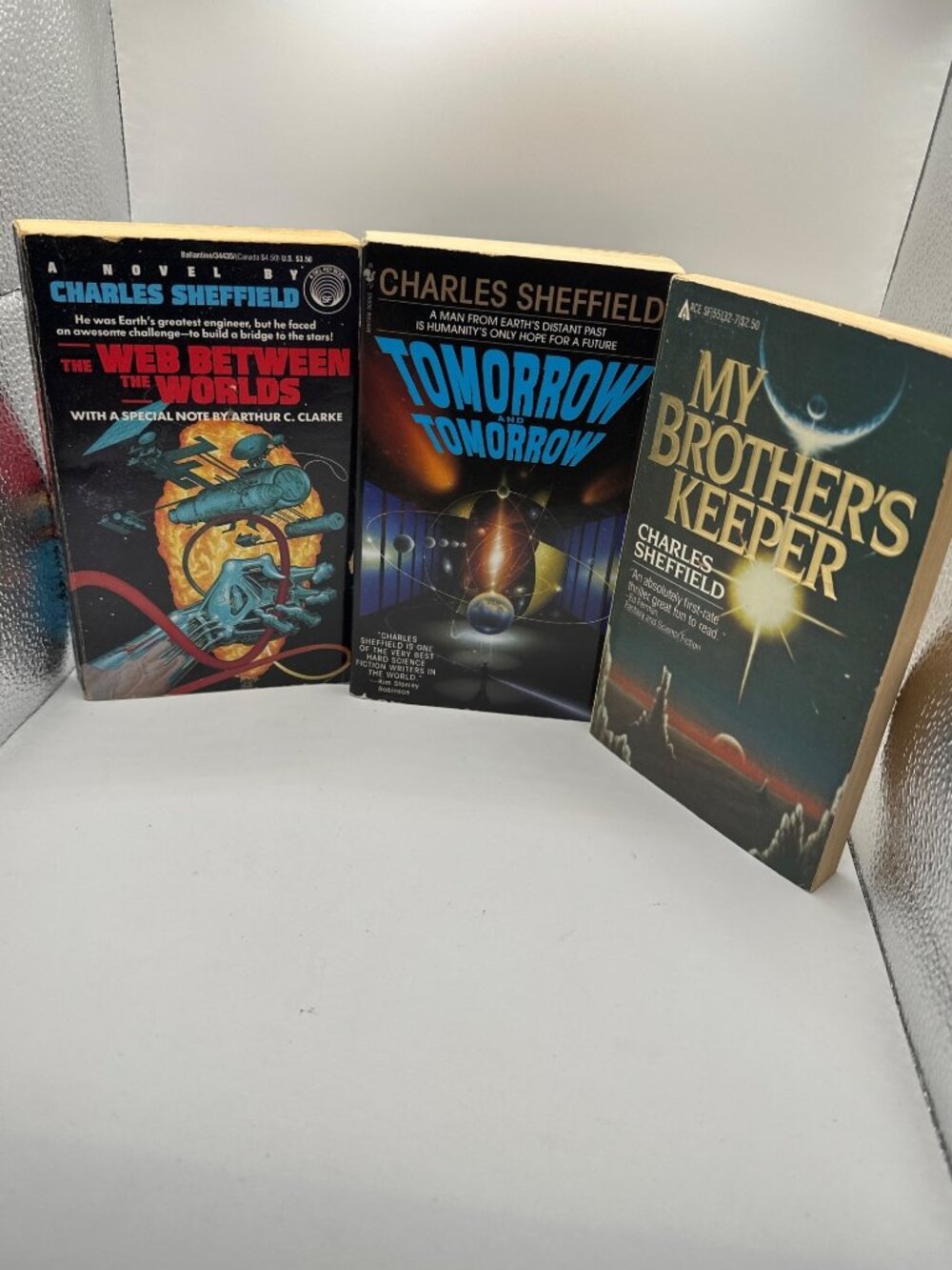 Charles Sheffield Sci-Fi Book Bundle: The Web Between The Worlds Tomorrow And To